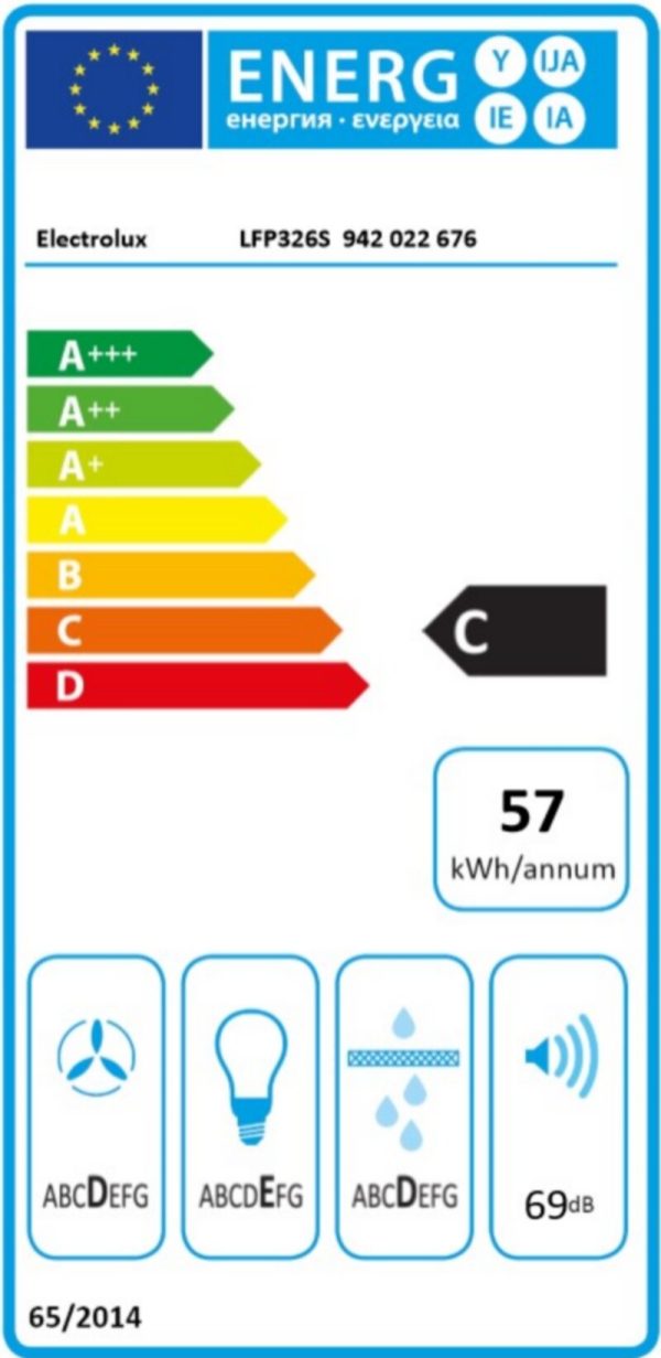Телескопичен абсорбатор за вграждане Electrolux LFP326S - Image 2