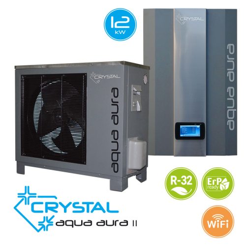 Инверторна термопомпа въздух-вода Crystal Aqua Aura II 12S, 12 kW – Монофазно.