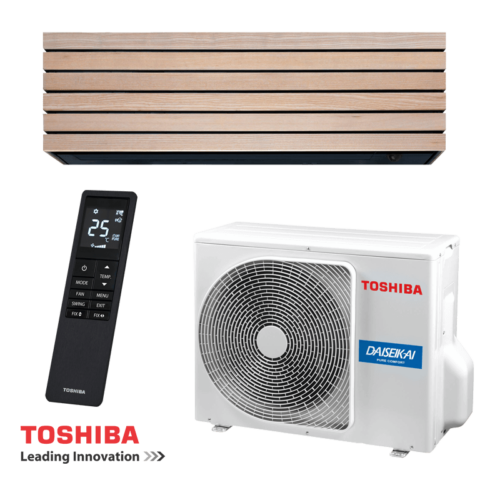 Хиперинверторен климатик Toshiba RAS-B18S4KVDG-E/RAS-18S4AVPG-E, Daiseikai 10 Wood