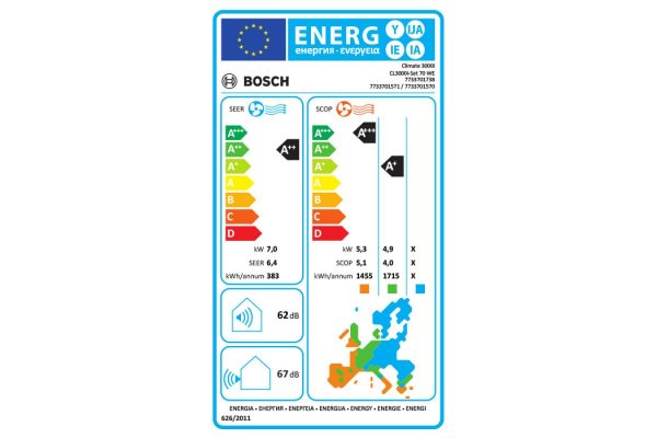 Инверторен климатик Bosch CL3000iU W 70 E/CL3000i 70 E Climate 3000i - Image 2