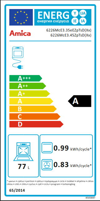 Готварска печка - комбинирана AMICA 6226MCE3.45ZPTSD(XX) 57095 - Image 2